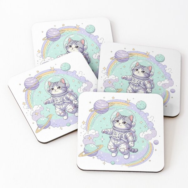 Item preview, Space Cat - Galaxy Kitty  designed and sold by CutOutIdols.