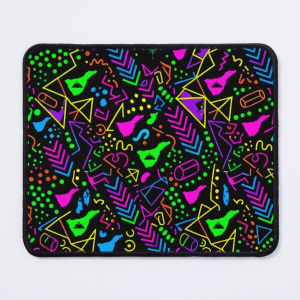 Item preview, 90s Retro Memphis Pattern Tenerife Island Abstract Neon Geometry designed and sold by MT-Hub | Art for Every Soul.