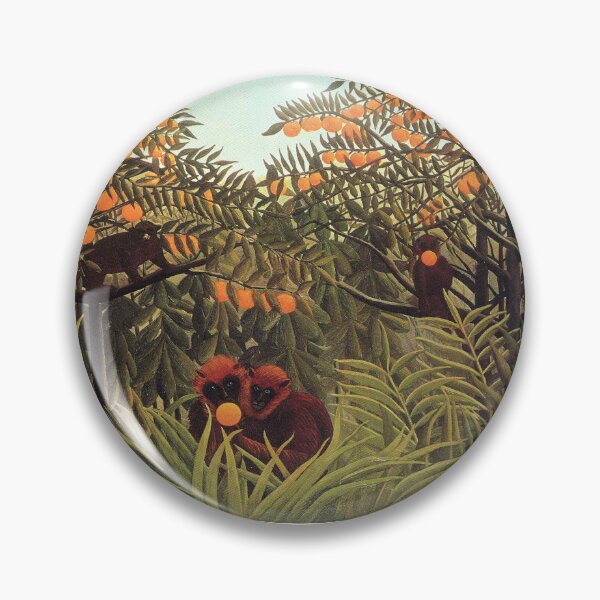 Item preview, Monkeys and Orange Exotic Landscape Henri Rousseau Art designed and sold by ArtUnova.
