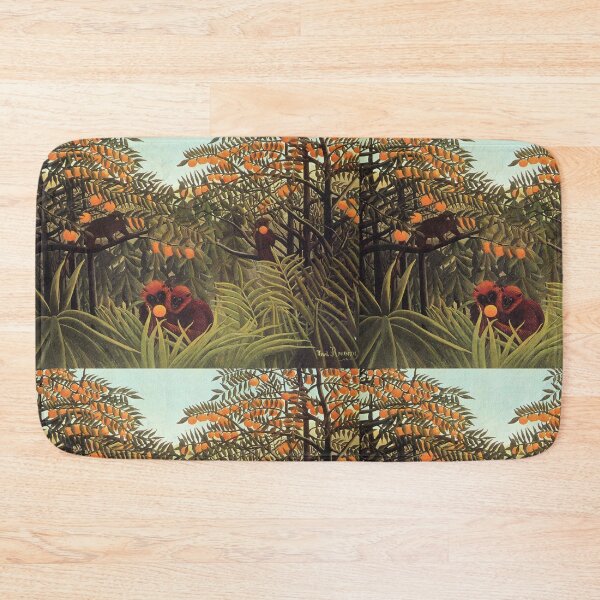 Item preview, Monkeys and Orange Exotic Landscape Henri Rousseau Art designed and sold by ArtUnova.