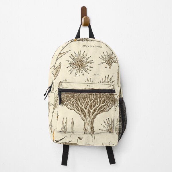 Item preview, Vintage Botanical Illustration Canary Islands Flora Dragon Tree Pattern designed and sold by MT-Hub | Cute Aesthetic Art, Stickers & Phone Cases.