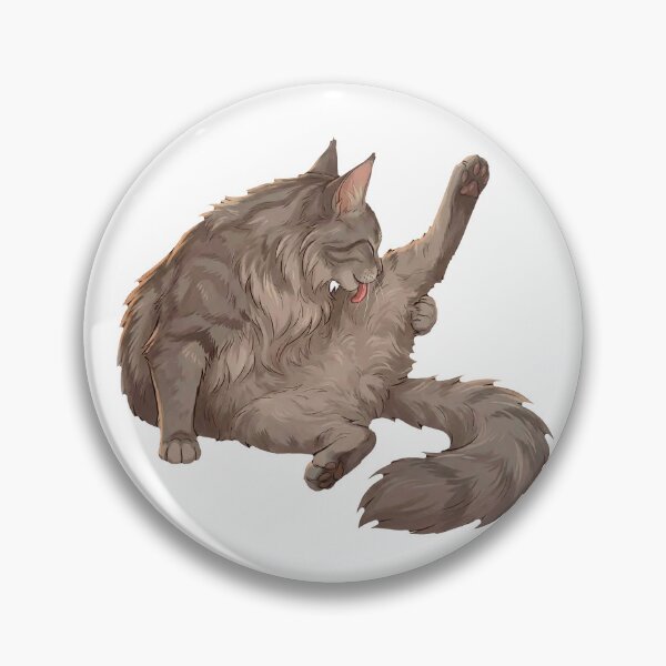 Item preview, Maine Coon Mood #03: Grooming Time designed and sold by Quiet Joy Studio.