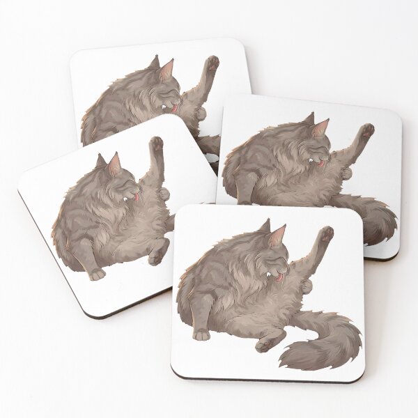 Item preview, Maine Coon Mood #03: Grooming Time designed and sold by Quiet Joy Studio.
