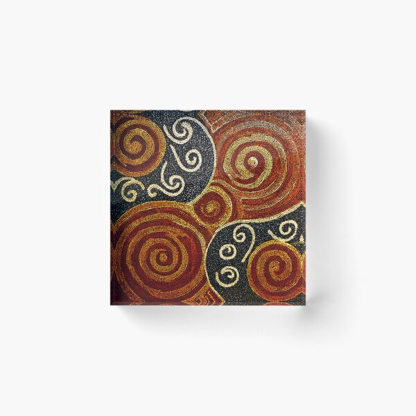 Item preview, Aboriginal Inspired Art - Hypnotic Lava Spirals Circles designed and sold by GrinGalore.