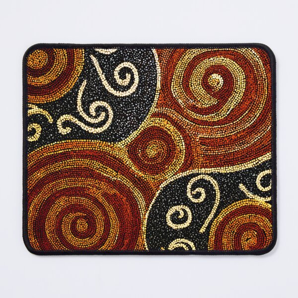 Item preview, Aboriginal Inspired Art - Hypnotic Lava Spirals Circles designed and sold by GrinGalore.