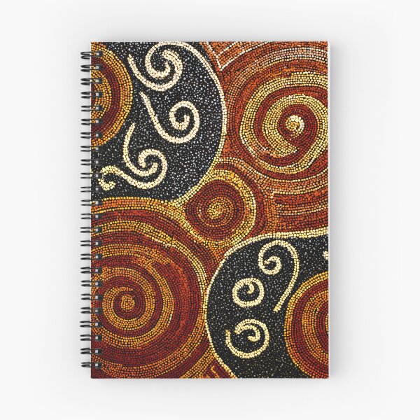 Item preview, Aboriginal Inspired Art - Hypnotic Lava Spirals Circles designed and sold by GrinGalore.