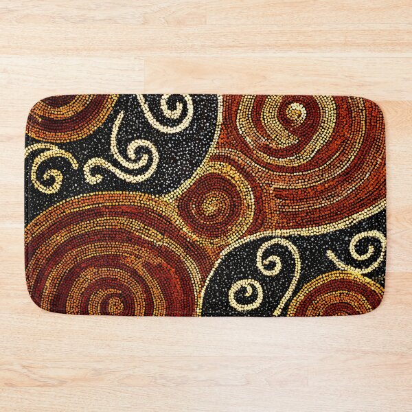 Item preview, Aboriginal Inspired Art - Hypnotic Lava Spirals Circles designed and sold by GrinGalore.