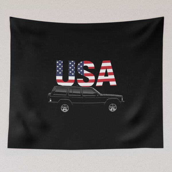 Item preview, USA Flag Cherokee XJ - With Spare Tire designed and sold by Off-Road-Zone.