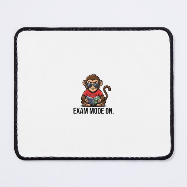 Item preview, Exam Mode On Monkey Sticker | Study Motivation Meme | Student Cartoon designed and sold by Newkidshub.