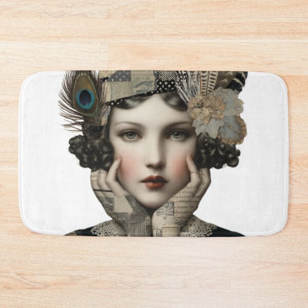 Item preview, Art Deco Bird Muse Portrait designed and sold by AngelinArts.