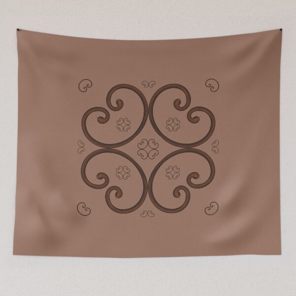 Item preview, Unusual pattern with snakes on a pale brown background designed and sold by Cherevan.
