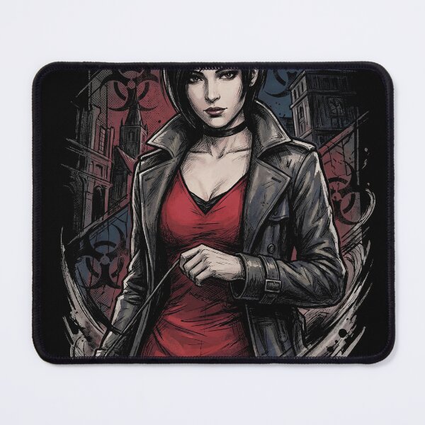 Item preview, Resident Evil Ada Wong Vaporwave Retro Synthwave Design designed and sold by Senpaiwaves.