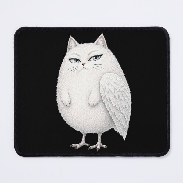 Item preview, White Owl Cat Fantasy Creature designed and sold by MoonfurStudio.