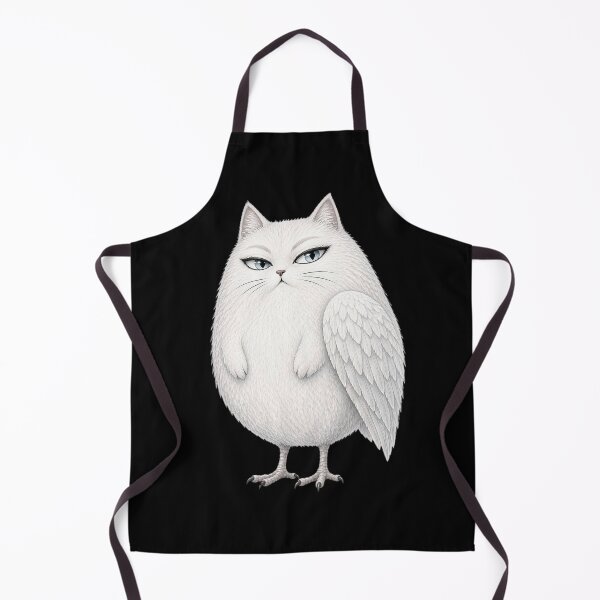 Item preview, White Owl Cat Fantasy Creature designed and sold by MoonfurStudio.