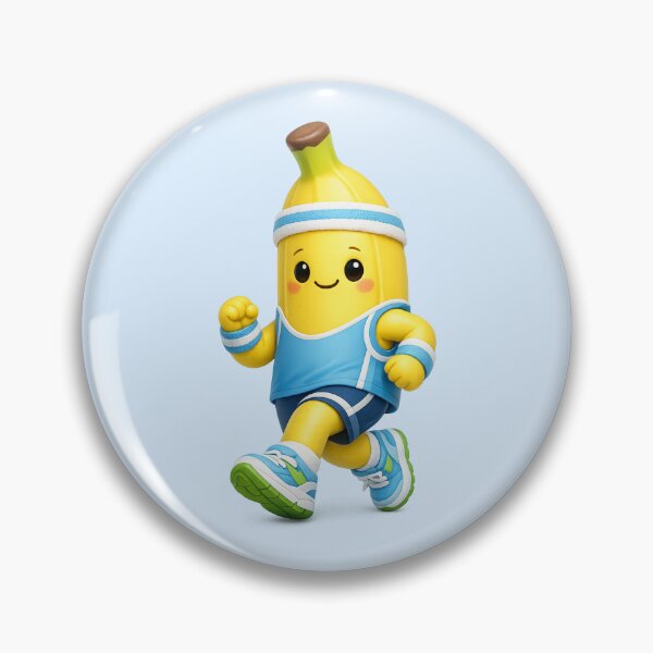 Item preview, Cute Banana Runner 3D | Fitness Fruit Jogging Character Calm Aesthetic designed and sold by Moons Studio.