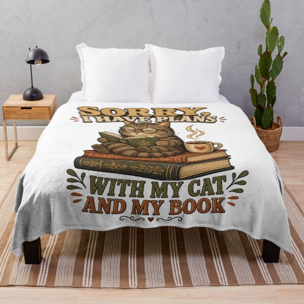 Item preview, Cat Reading Books With Coffee designed and sold by Wolf Creator.