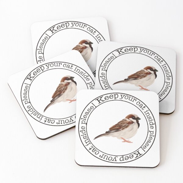 Item preview, Keep your cat inside sticker designed and sold by Cracraytivity.