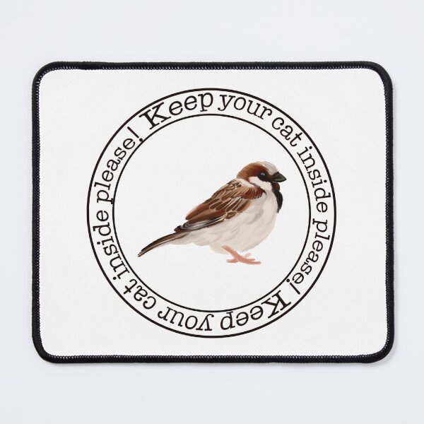 Item preview, Keep your cat inside sticker designed and sold by Cracraytivity.