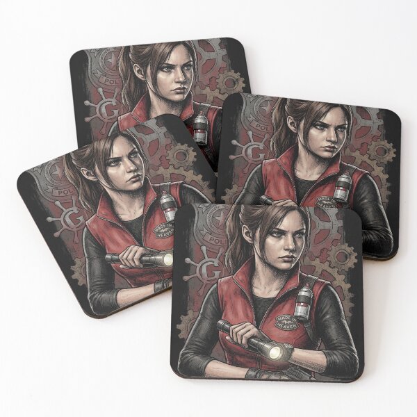 Item preview, Resident Evil Claire Redfield Raccoon Police Station Escape Portrait designed and sold by Senpaiwaves.