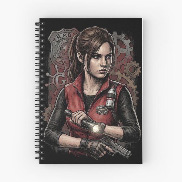 Item preview, Resident Evil Claire Redfield Raccoon Police Station Escape Portrait designed and sold by Senpaiwaves.