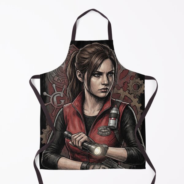 Item preview, Resident Evil Claire Redfield Raccoon Police Station Escape Portrait designed and sold by Senpaiwaves.