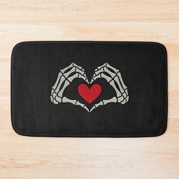 Item preview, Skeleton Hands Heart – Gothic Love Minimal Design designed and sold by ColorSplash123.