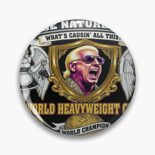Item preview, Nature Boy Icon Retro Championship Style Graphic designed and sold by The Irish Whip.