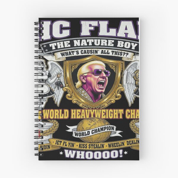 Item preview, Nature Boy Icon Retro Championship Style Graphic designed and sold by The Irish Whip.