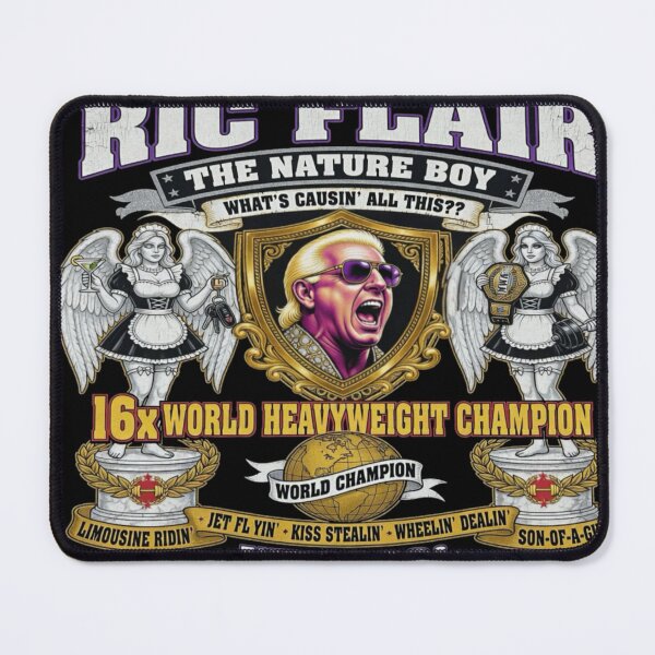 Item preview, Nature Boy Icon Retro Championship Style Graphic designed and sold by The Irish Whip.