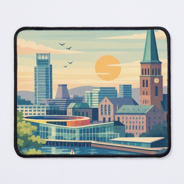 Item preview, Aarhus Denmark Travel Poster designed and sold by MatthewHeights.
