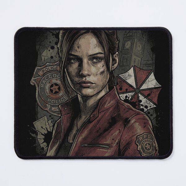 Item preview, Resident Evil Claire Redfield Raccoon Police Station Escape Portrait designed and sold by Senpaiwaves.