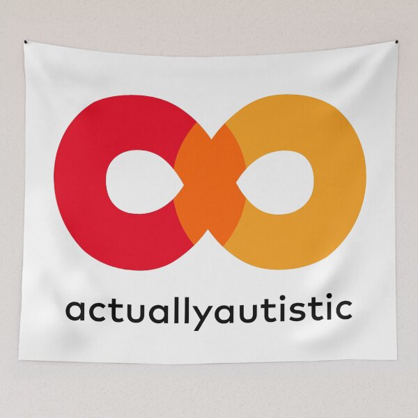Item preview, ndvh Actually Autistic (flexible) designed and sold by Nik’s T-Shirts.