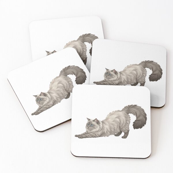 Item preview, Ragdoll Cat Mood #04: Morning Stretch designed and sold by Quiet Joy Studio.