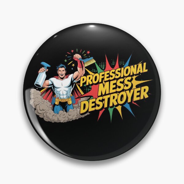 Item preview, Professional Mess Destroyer Funny Cleaner Shirt Housekeeper Humor Bold Graphic designed and sold by YourTrendyTees.