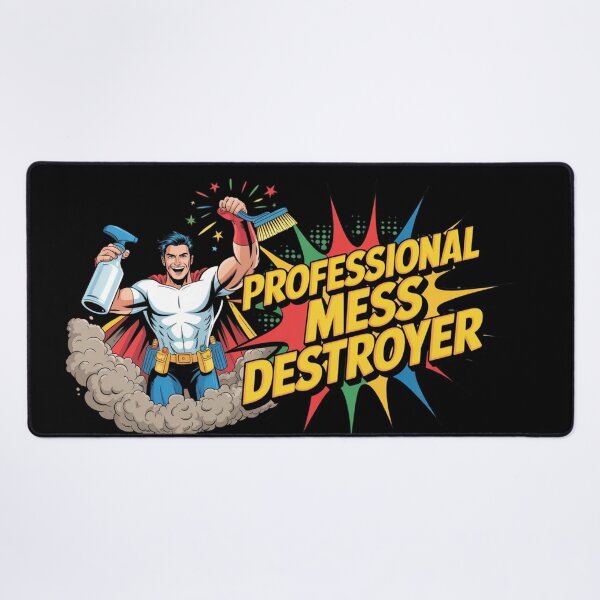 Item preview, Professional Mess Destroyer Funny Cleaner Shirt Housekeeper Humor Bold Graphic designed and sold by YourTrendyTees.