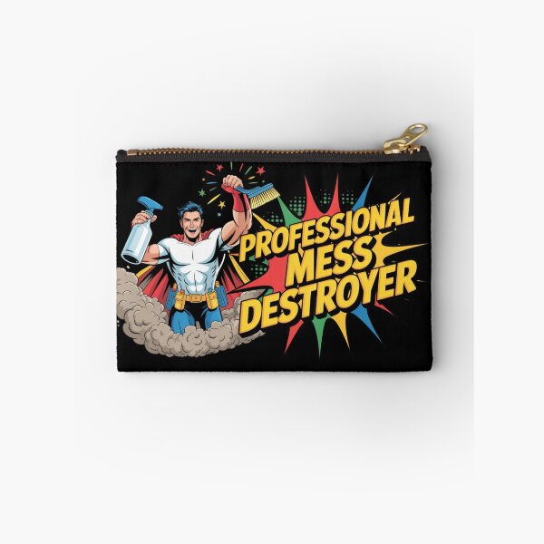 Item preview, Professional Mess Destroyer Funny Cleaner Shirt Housekeeper Humor Bold Graphic designed and sold by YourTrendyTees.