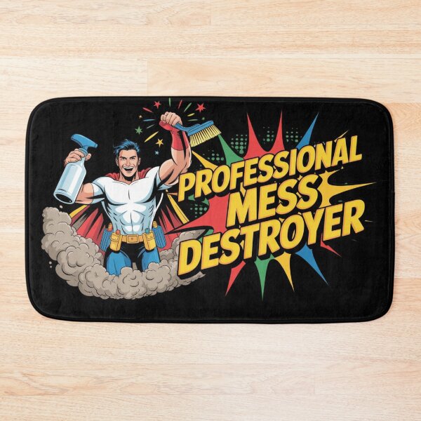 Item preview, Professional Mess Destroyer Funny Cleaner Shirt Housekeeper Humor Bold Graphic designed and sold by YourTrendyTees.