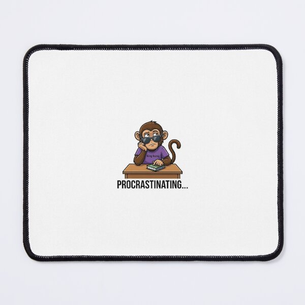 Item preview, Procrastinating Monkey Sticker | Study Delay Meme | Student Humor meme  Cartoon designed and sold by Newkidshub.