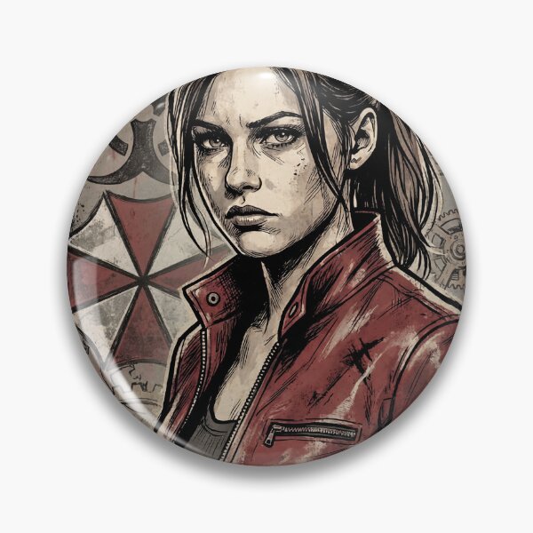 Item preview, Resident Evil Claire Redfield Raccoon Police Station Escape Portrait designed and sold by Senpaiwaves.