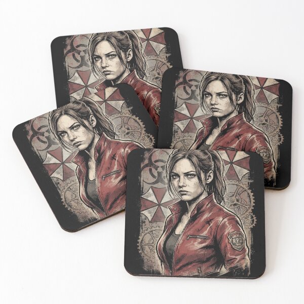 Item preview, Resident Evil Claire Redfield Raccoon Police Station Escape Portrait designed and sold by Senpaiwaves.