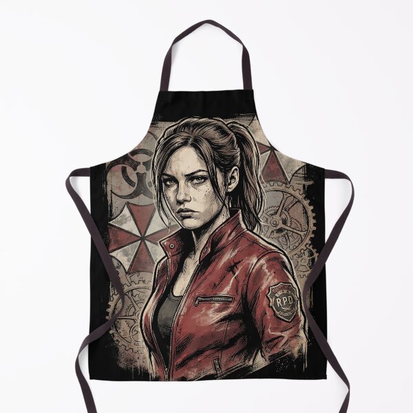 Item preview, Resident Evil Claire Redfield Raccoon Police Station Escape Portrait designed and sold by Senpaiwaves.