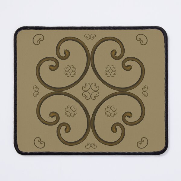 Item preview, Unusual pattern with snakes on a pale nut-colored background designed and sold by Cherevan.