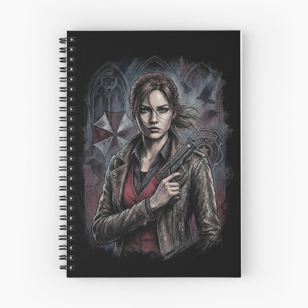 Item preview, Resident Evil Claire Redfield Raccoon Police Station Escape Portrait designed and sold by Senpaiwaves.