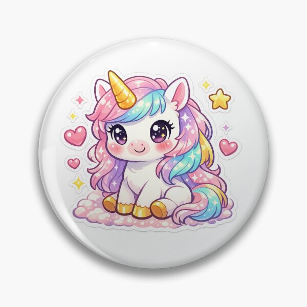 Item preview, Cute Kawaii Unicorn T-Shirt – Pastel Rainbow Magical Unicorn Cartoon Tee for Kids & Girls designed and sold by Black Signal.