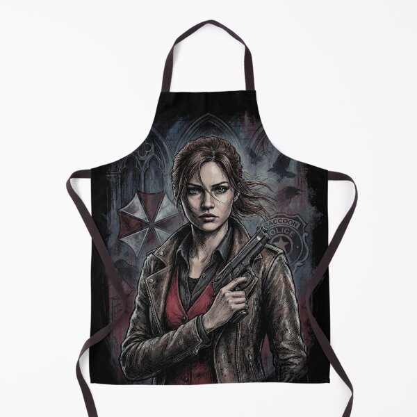 Item preview, Resident Evil Claire Redfield Raccoon Police Station Escape Portrait designed and sold by Senpaiwaves.