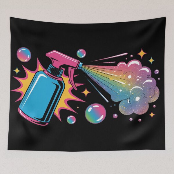 Item preview, Funny Cleaner Shirt Spray and Wipe Humor Cleaning Lover Gift Bold Colorful Design designed and sold by YourTrendyTees.
