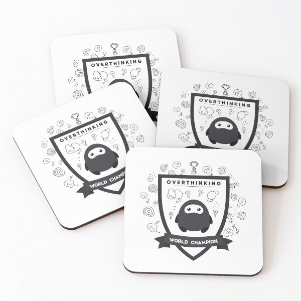 Item preview, Overthinking World Champion Funny Anxiety Introvert Design designed and sold by Chartreuse Unicorn.