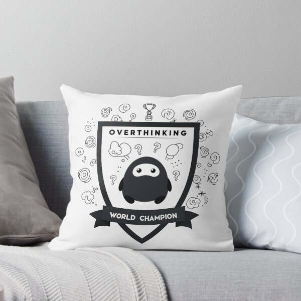 Item preview, Overthinking World Champion Funny Anxiety Introvert Design designed and sold by Chartreuse Unicorn.