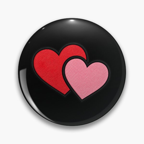 Item preview, Double Heart Love Icon – Minimal Cute Romantic Design designed and sold by ColorSplash123.