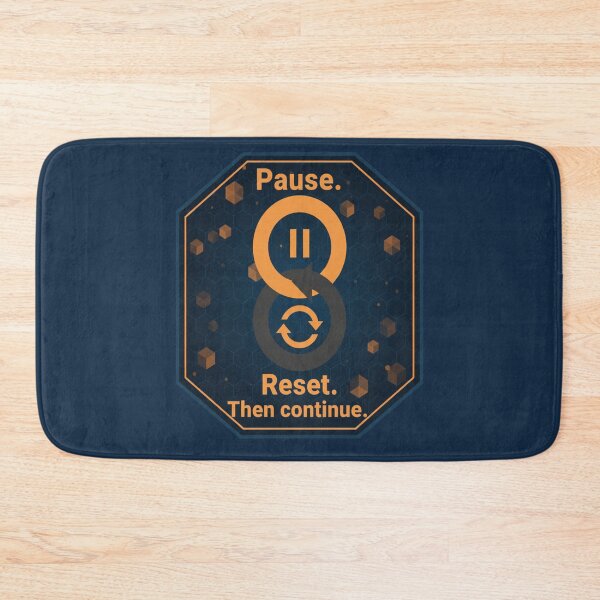 Item preview, Pause Reset Continue Productivity Motivation T-Shirt designed and sold by ArthUpscale.